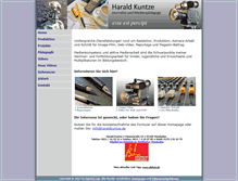 Tablet Screenshot of harald-kuntze.de